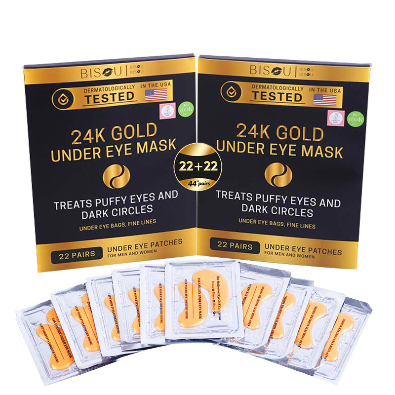 24K Gold Under Eye Mask (22 Pairs)