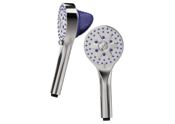 Innovative Dual-Sided Showerhead with Silicone Fin – Hygienic & Massaging Design