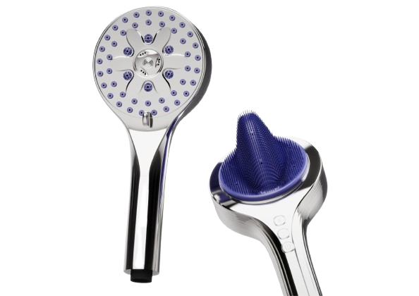 Innovative Dual-Sided Showerhead with Silicone Fin – Hygienic & Massaging Design
