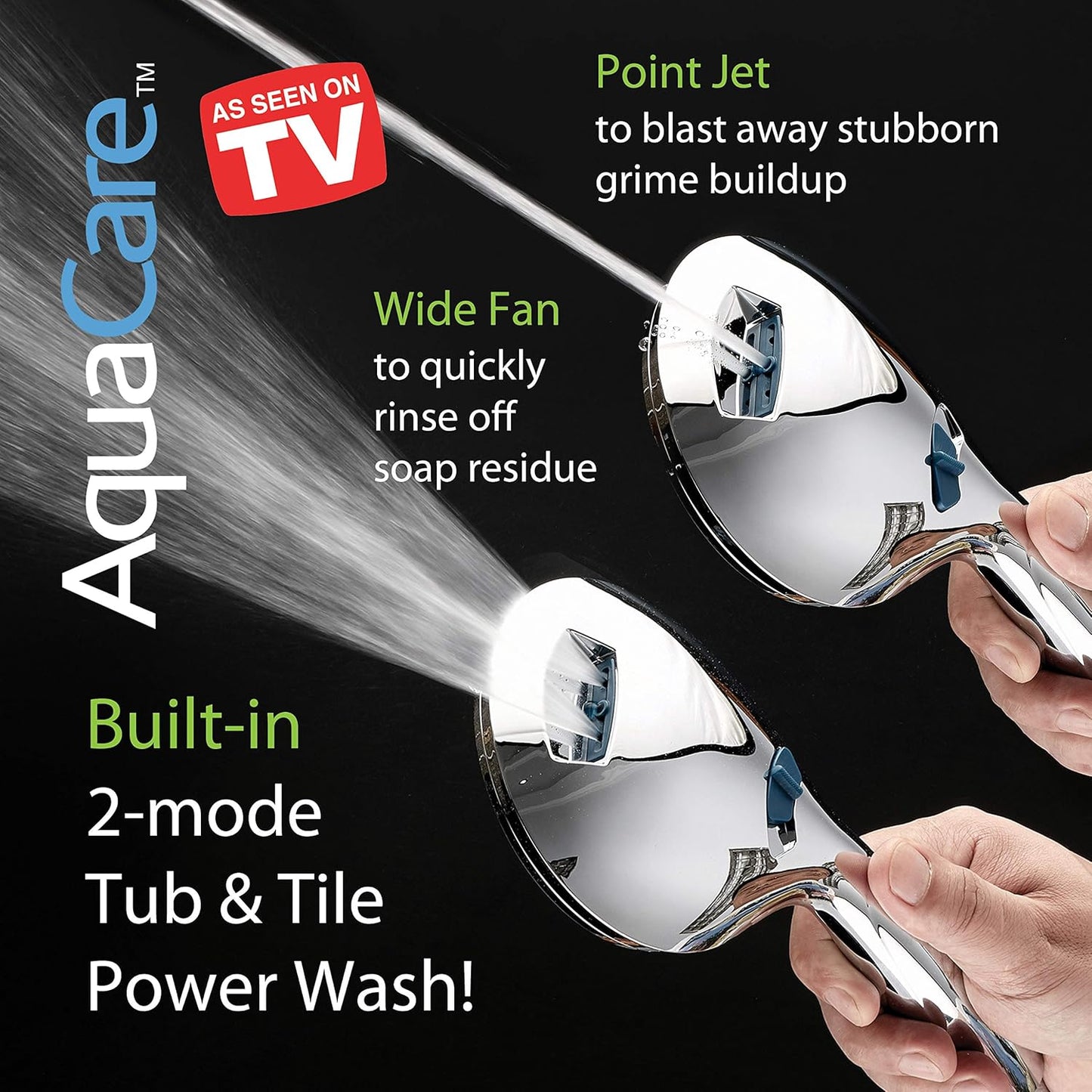 Innovative Dual-Sided Showerhead with Silicone Fin – Hygienic & Massaging Design