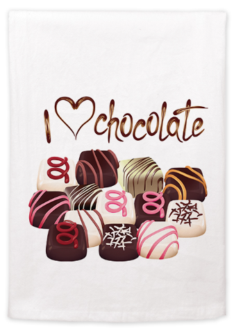 Handmade Cotton Kitchen Towels – Unique Art Designs, Valentines Day Gift