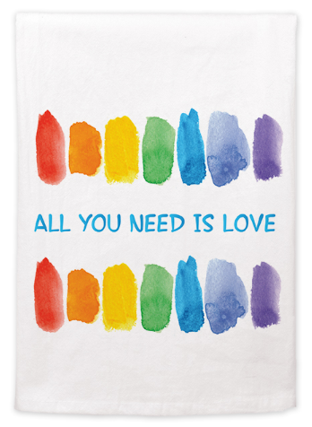 Handmade Cotton Kitchen Towels – Unique Art Designs, Valentines Day Gift