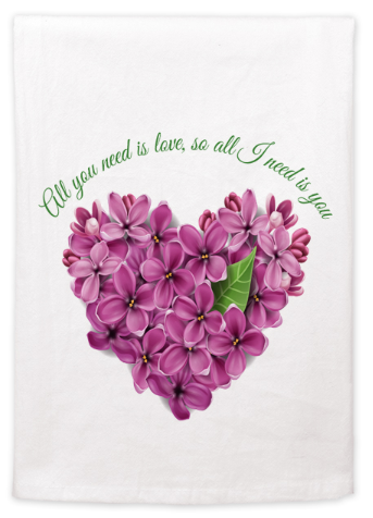 Handmade Cotton Kitchen Towels – Unique Art Designs, Valentines Day Gift