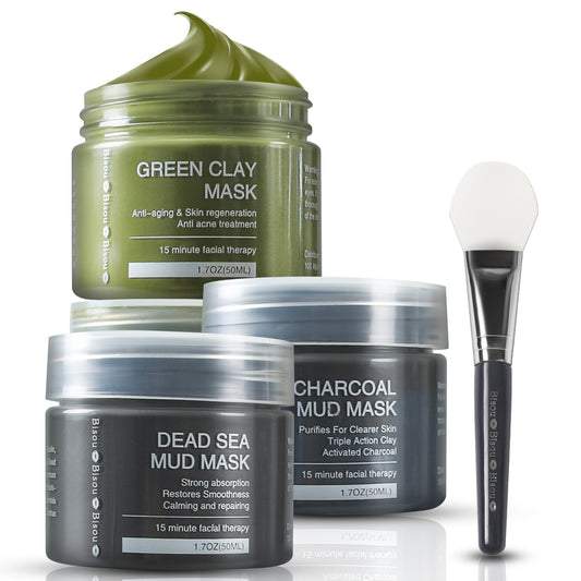 Clay Face Mask Trio with Applicator
