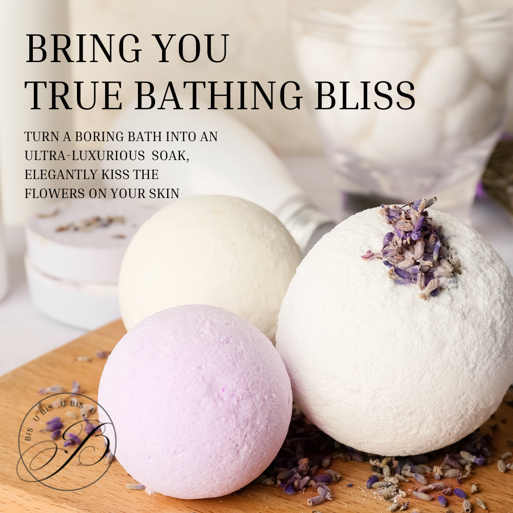 Bath Bombs Gift Set (6 Pieces) with Pink Head Wrap