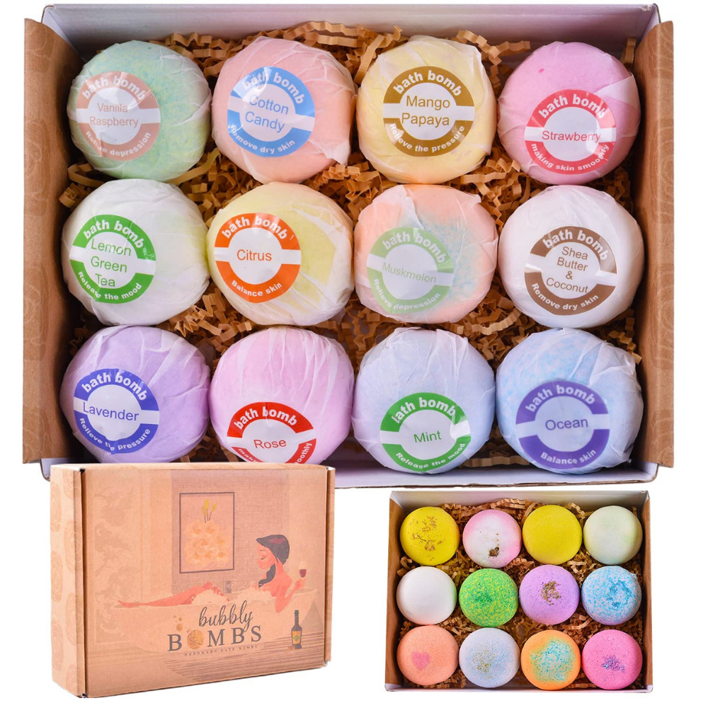 Bath Bombs Gift Set (12 Pieces)