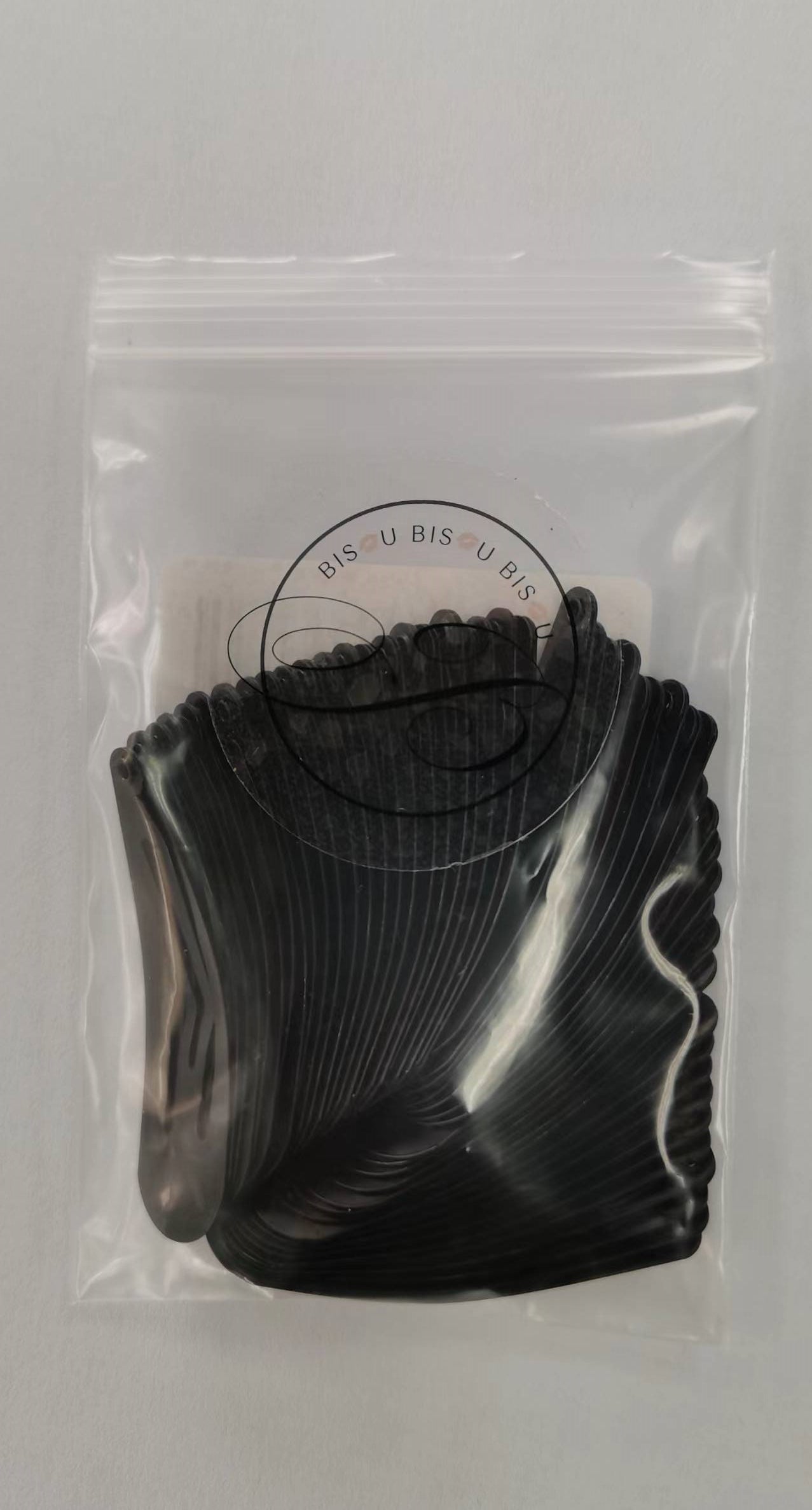 Metal Snap Hair Clips Set (Black)